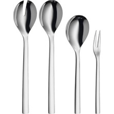 Wmf 4 Parça Servis Seti, Salata Servis Seti, Servis Kaşığı ve Servis Çatalı, Cromargan® Yüksek Kalit