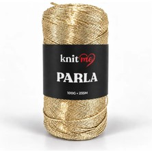 Knitme Parla Açık Altın Simli Örgü Ipi Çanta Ipi Supla Ipi 100 Gram 235 Metre - Kopya