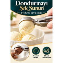 Mucit Home  Paslanmaz Çelik Dondurma Servis Sunum Kaşığı