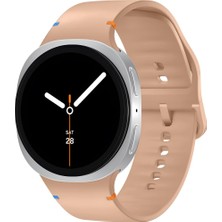 Watch 9/8 (40MM/44MM) ve Watch 8 Classic (46MM) ile Uyumlu Konforlu ve Yumuşak Silikon Kordon (Açık