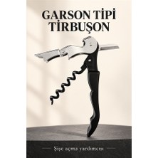 Mucit Home Profesyonel Tirbüşon Pratik Sağlam Garson Tip Açacak Kesici Tirbuşon