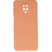 TeknoKapsül Xiaomi Redmi Note 9 Pro Kılıf Nano Içi Kadife Silikon - Turuncu