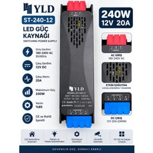 Yld ST-240-12 240W 12V 20 A Slim LED Güç Kaynağı