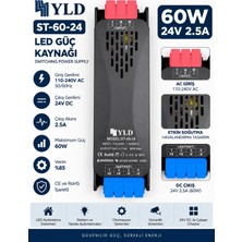Yld St-60-24 60W 24V 2.5 A Slim LED Güç Kaynağı