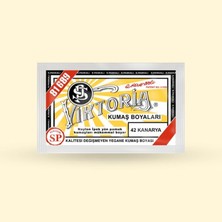 Str Store Viktoria Kumaş Boyasi 42 Kanarya - (3 Paket Boya + 2 Paket Fiske)