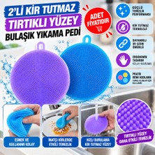 Str Store 2'li Kir Tutmaz Tırtıklı Yüzey Bulaşık Yıkama Pedi