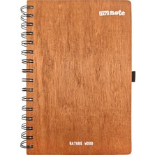 Str Store 14X21 Spiralli Wood Kapak Defter