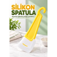 Mucit Home Tava Taban Temizliği Için Silikon Spatula Tava ve Bulaşık Yıkamak Için Silikon Sıyırıcı