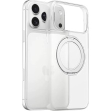 Marçev Avm iPhone 17 Pro Max Kılıf Sararmaz 360 Derece Dönen Standlı Ultra Ince Magsafe Sert Premium Mika Mrcv