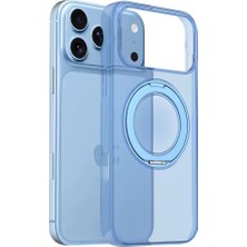 iPhone 17 Pro Max Kılıf Sararmaz 360 Derece Dönen Standlı Ultra Ince Magsafe Sert Premium Mika Kılıfist