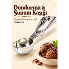 Mucit Home   Paslanmaz Çelik Kurabiye Helva Dondurma Servis Sunum Kaşığı