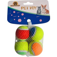 Nida Kedi ve Köpek 4’lü Orta Boy Tenis Topu Nıda