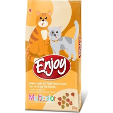 Nida Enjoy Multicolor Tavuklu Yetişkin Kedi Maması 10 kg Nıda