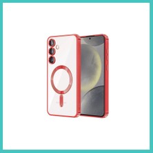 Ny Joy Samsung Galaxy S23 Plus Uyumlu Kılıf Kross Magneticsafe Kapak - Kırmızı Nyjoybz
