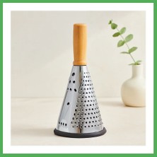 Astraltech 8" Ahşap & Bambu Saplı Çelik Rende (Silikon Taban, 3 Bölümlü) Bezoss