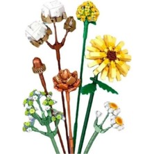 Loz Mikro Blok Ebedi Çiçekler Pamuk Papatya Gerbera 646 Parça LZ1670