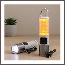 Ecotrend USB Şarjlı Zoom El Feneri - 6 Modlu (Kamp & Çok Amaçlı) ECO123