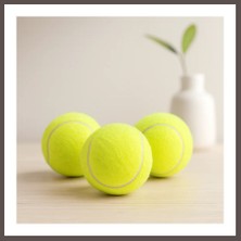 Ecotrend 3'lü Tenis Kort Topu - Poşetli Kartela Ambalaj ECO123
