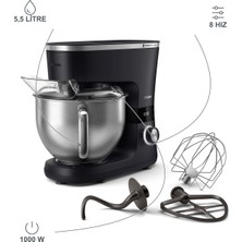 Philips 1000 W Motor, 5,5 L Çelik Hazne ve 8 Hızlı Proknead Yoğurma, Hamur Yoğurma ve Pastacılık Hazırlığı Için Standlı Mutfak Şefi, Karıştırma ve Çırpma Kullanımı HR7962/01