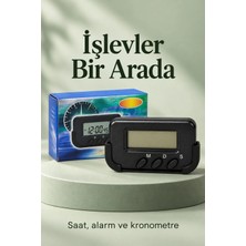 Sepetopia Araç Içi Dijital Saat Alarmlı ve Kronometreli Araba Saati
