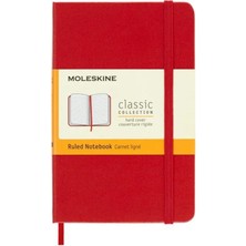 Moleskine Cep Boy Kırmızı 192 Sayfa Çizgili
