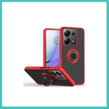 Ny Joy Redmi Note 13 Pro 5g Uyumlu Kılıf Montreal Yüzüklü Silikon Kapak - Kırmızı Nyjoybz