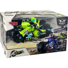 Vardem Kumandalı Full Fonksiyon 2.4g Şarjlı 1:10 Drift Motosiklet Yeşil