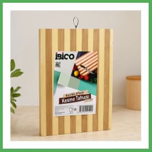 Astraltech Bambu Kesme Tahtası 22X32X1.3 cm Metal Kulplu Bezoss