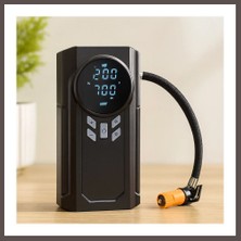 Ecotrend Akü Takviyeli 4-In-1 Kompresörlü Hava Pompası (12V, Dijital Ekran) ECO123