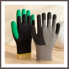 Ecotrend Irtıklı Işçi Eldiveni Xl (Siyah/yeşil/antrasit) ( 1 Adet) ECO123