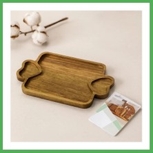 Astraltech Akasya Ahşap Sunum Tepsisi 25X14X1.4 cm Bezoss