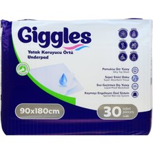 Giggles Gıggles Yatak Koruyucu Örtü 90*180 30 Lu 1 Paket