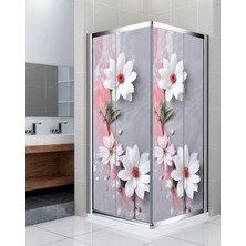 Renkli Hobby Duşakabin Kaplama Folyo Sticker - Banyo Duşakabin Kapağı Kaplama - Kendinden Yapışkanlı