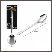 Ecotrend Krom Metal Servis Kaşığı 27 cm ECO123