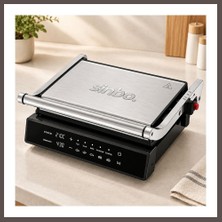 Ecotrend 4 Dilim Izgara ve Tost Makinesi - Krom Dijital Dokunmatik ECO123