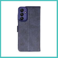 Ny Joy Samsung Galaxy M15 Uyumlu Kılıf Trend S Plus Kapaklı Kılıf - Lacivert Nyjoybz
