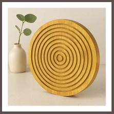 Ecotrend Ahşap Bambu Sunum Tepsisi 28 cm - Çift Taraflı ECO123