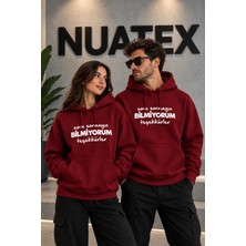 Nuatex Baskılı 3 Iplik Şardonlu Regular Kalıp Kapüşonlu Kanguru Cepli Sweatshirt