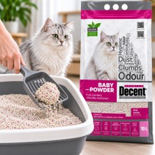 Colezium Decent Bebek Pudralı Kokulu Kedi Kumu 10 Lt