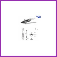 Salmore Super Light H1 Halojen Far Ampülü 12 Volt 60-55 Watt Bty