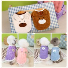 Lüks Peluş Kedi ve Köpek Elbisesi 5’li Set
