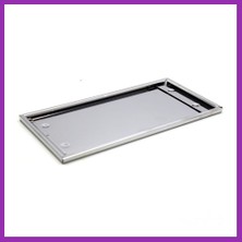 Salmore Dikdörtgen Krom Plakalık Araba Plaka Altlığı 30X16CM Bty