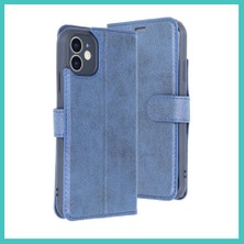 Ny Joy iPhone 11 Uyumlu Kılıf Trend S Plus Kapaklı Kılıf - Lacivert Nyjoybz