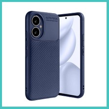 Ny Joy Honor 400 Uyumlu Kılıf Auto Focus Karbon Kapak - Lacivert Nyjoybz