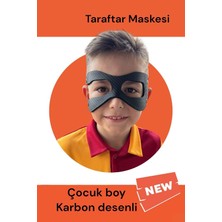 Happy Trend Osimhen Maskesi Esnek Maske Karbon Desenli Futbol Çocuk Boy