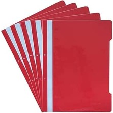 Happy Trend Adet A4 Kırmızı Telli Dosya 1 Paket Ekonomik Kaliteli Telli Dosya Ofis Büro Okul