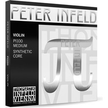 Happy Trend 634525 Keman Için Tel Sentetik Core Peter Infeld, Set 4/4 E Platin