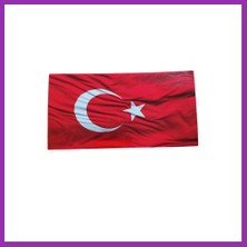 Salmore Türk Bayrağı Oto Sticker Küçük Kırmızı Beyaz 16X8CM Bty
