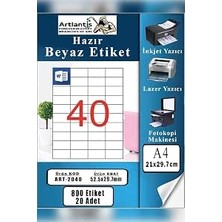 Happy Trend 7 mm 20 Sayfa 1 Paket 40 Lı Kendinden Yapışkanlı Fotokopi Lazer Inkjet Kağıdı Yazıcılar Için Uyumlu