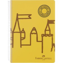 Happy Trend Şato Desenli Spiralli Defter, A4, 120 Yaprak, 70G Kağıt, Çizgisiz, Dayanıklı Kapak, Kolay Açılan Spiral Cilt, Asorti Renkler
